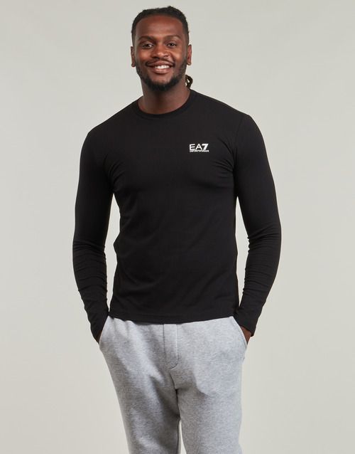 T-shirts a maniche lunghe  Emporio Armani EA7  CORE IDENTITY T-SHIRT  Nero -  T-shirts a maniche lunghe Uomo - 2