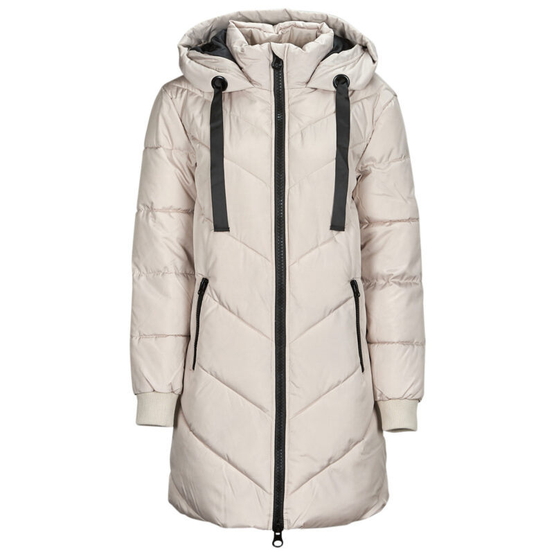Daunenjacke JDY JDYSKYLAR GEWATTETE KAPUZENJACKE OTW NOOS Beige - Damen-Daunenjacken - 1