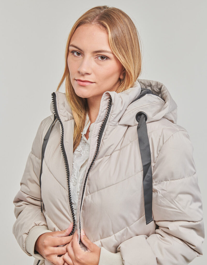 Daunenjacke JDY JDYSKYLAR GEWATTETE KAPUZENJACKE OTW NOOS Beige - Damen-Daunenjacken - 5