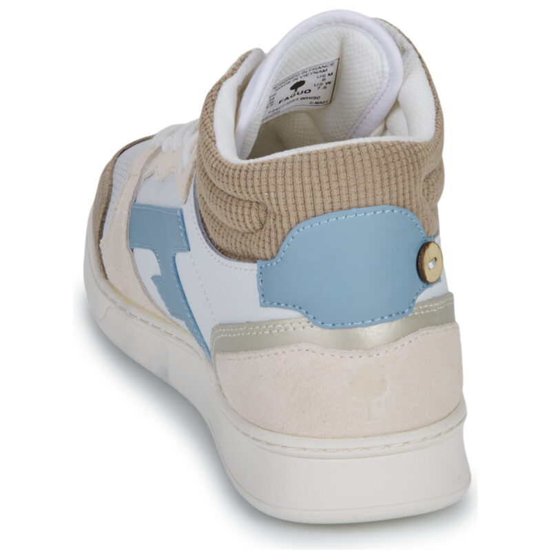 Faguo  HAZEL MID  Beige -  Sneakers alte Donna - 5