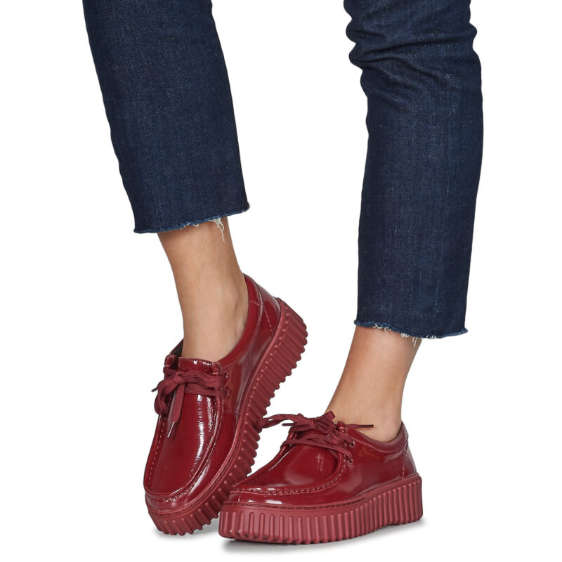 Clarks  Torhill Bee  Rosso -  Derby Donna - 8
