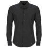 G-Star Raw UNIFORM SLIM SHIRT LS Schwarzes Langarmhemd – Herren Langarmhemden