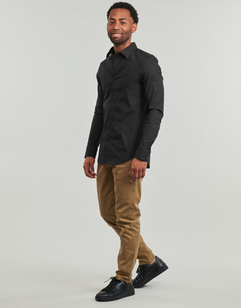 G-Star Raw UNIFORM SLIM SHIRT LS Schwarzes Langarmhemd &ndash; Herren Langarmhemden - 3