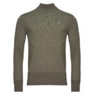 Pullover G-Star Raw PREMIUM CORE MOCK KNIT Khaki Herrenpullover - 1