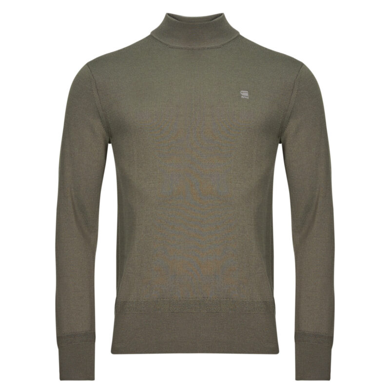 Pullover G-Star Raw PREMIUM CORE MOCK KNIT Khaki Herrenpullover - 1