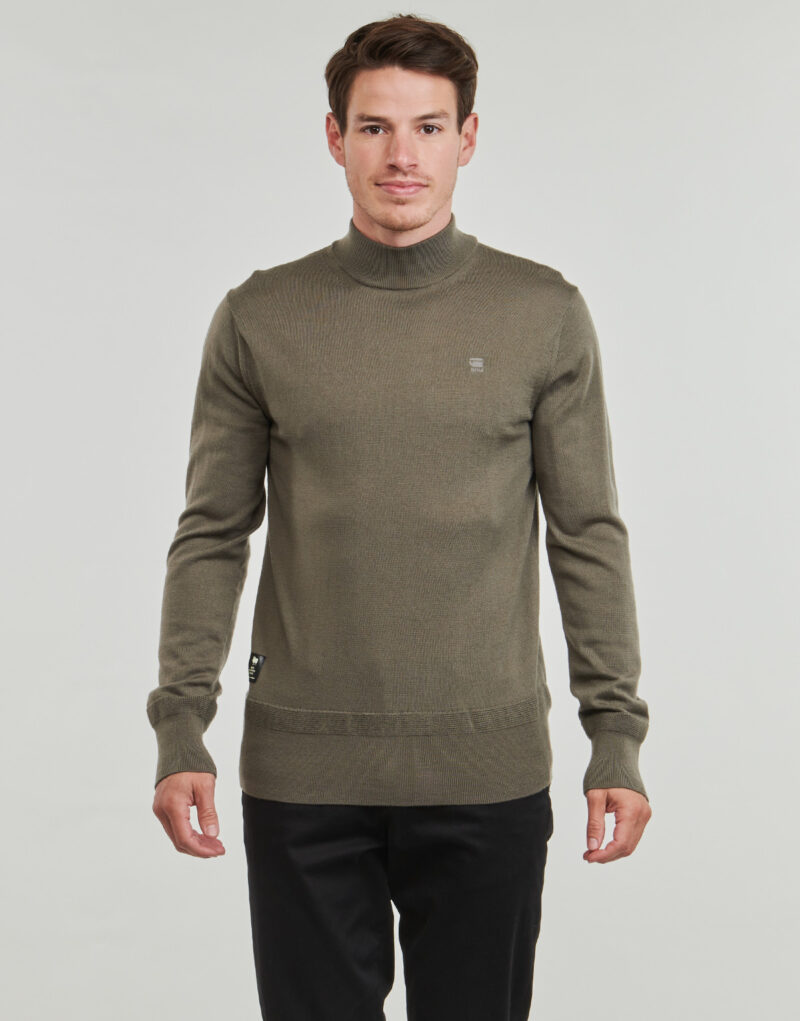 Pullover G-Star Raw PREMIUM CORE MOCK KNIT Khaki Herrenpullover - 2