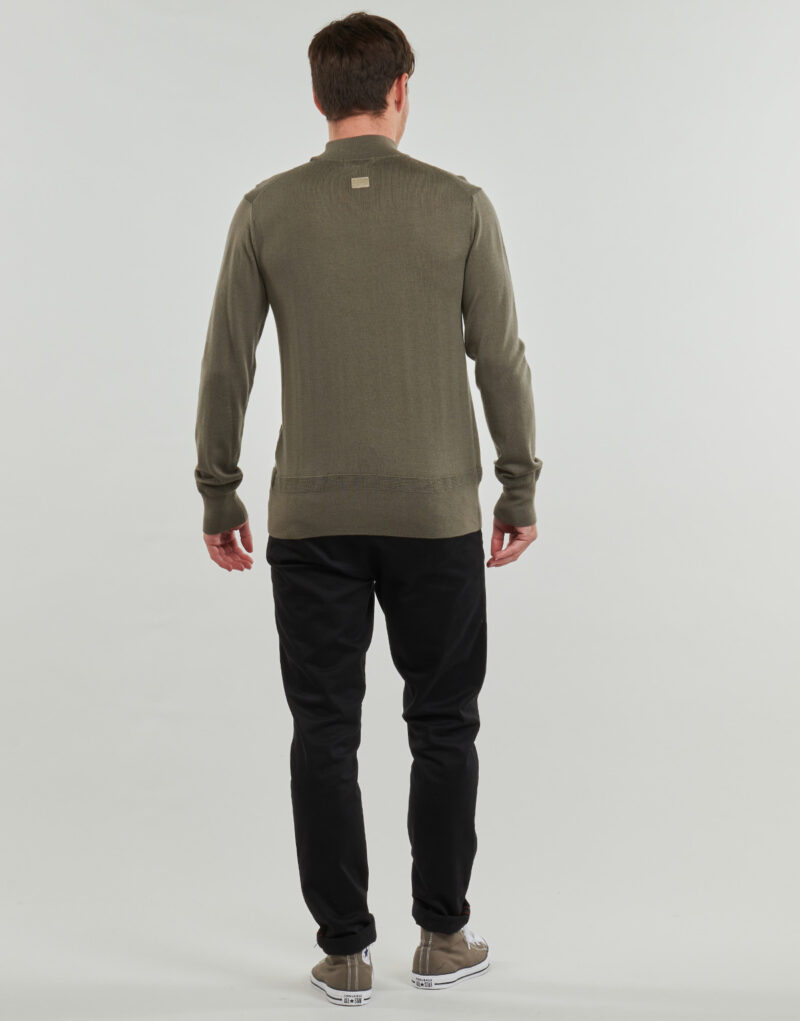 Pullover G-Star Raw PREMIUM CORE MOCK KNIT Khaki Herrenpullover - 4
