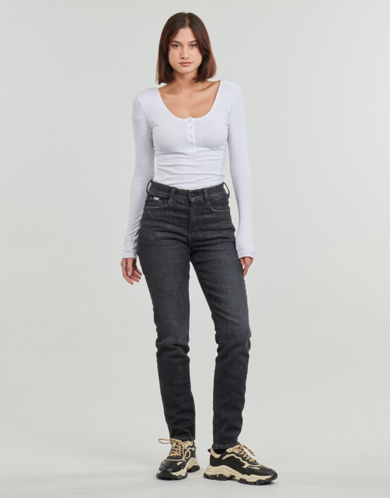 Slim-Jeans G-Star Raw ACE 2.0 SLIM STRAIGHT WMN Schwarze Slim-Jeans f&uuml;r Damen - 2