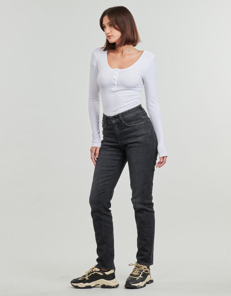 Slim-Jeans G-Star Raw ACE 2.0 SLIM STRAIGHT WMN Schwarze Slim-Jeans f&uuml;r Damen - 3