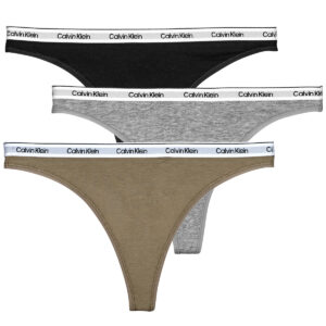 Perizoma  Calvin Klein Jeans  THONG X3  Multicolore -  Perizoma Donna