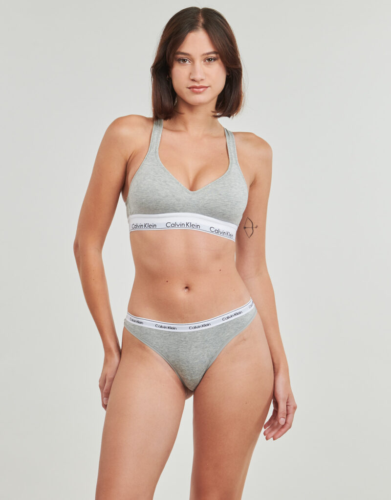 Tanga Calvin Klein Jeans THONG X3 Multicolore Perizoma Donna - 2