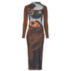 Robe Desigual VEST LINCOLN Noir Robes Longues Femme