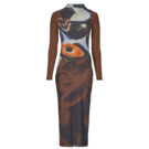 Habiller Desigual VEST LINCOLN Noir Abiti Lunghi Donna - 1