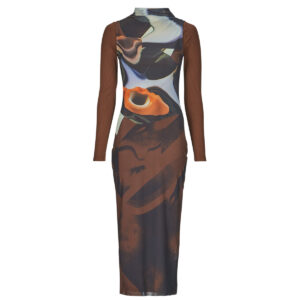 Abito   Desigual  VEST LINCOLN  Nero -   Abiti Lunghi Donna