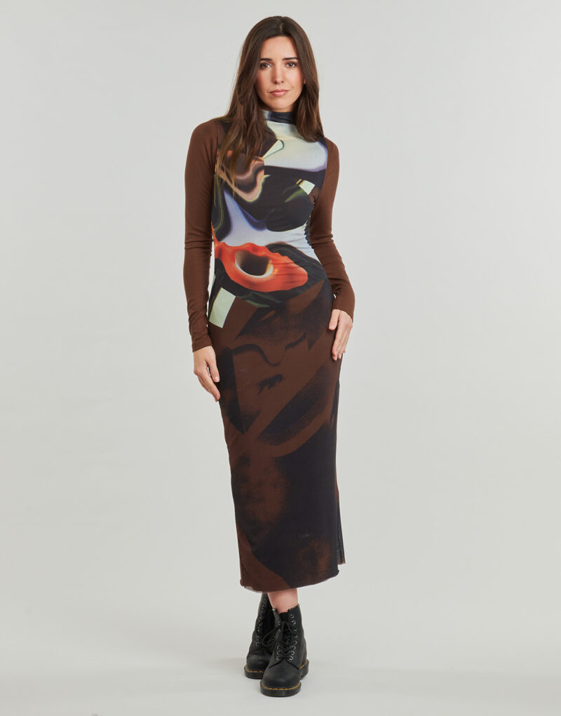 Habiller Desigual VEST LINCOLN Noir Abiti Lunghi Donna - 2
