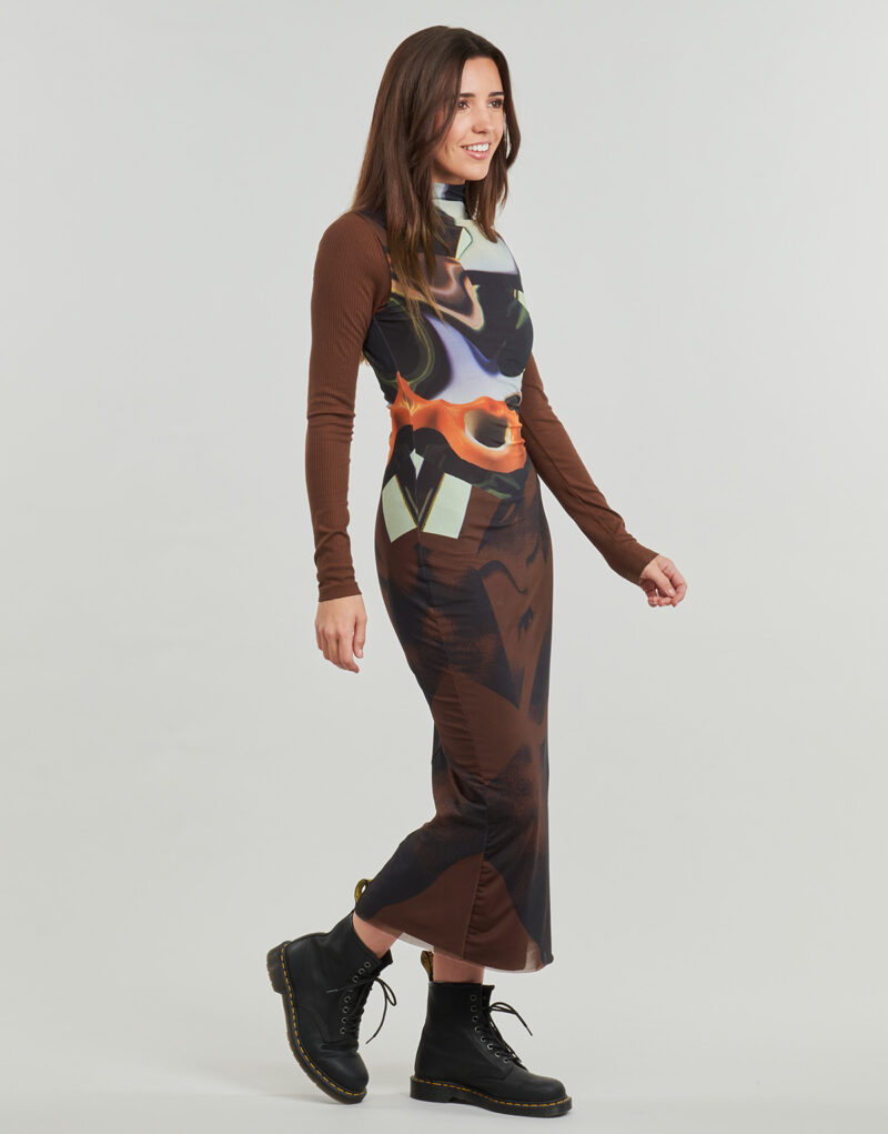 Habiller Desigual VEST LINCOLN Noir Abiti Lunghi Donna - 3