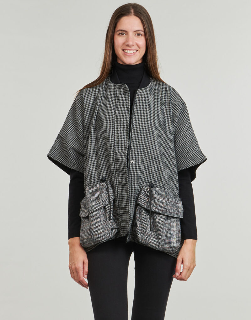 Gilet / Cardigan Desigual PONCHO HARRINGA RICHMOND V.2 Gris Gilet / Cardigan Femme - 2