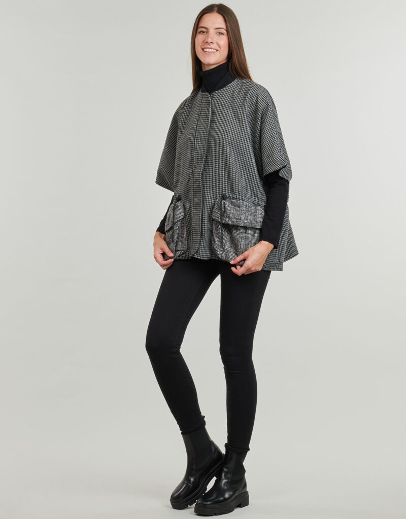 Gilet / Cardigan Desigual PONCHO HARRINGA RICHMOND V.2 Grigio Gilet / Cardigan Donna - 3