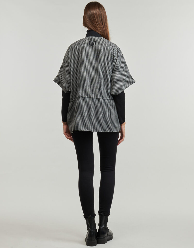 Gilet / Cardigan Desigual PONCHO HARRINGA RICHMOND V.2 Gris Gilet / Cardigan Femme - 4
