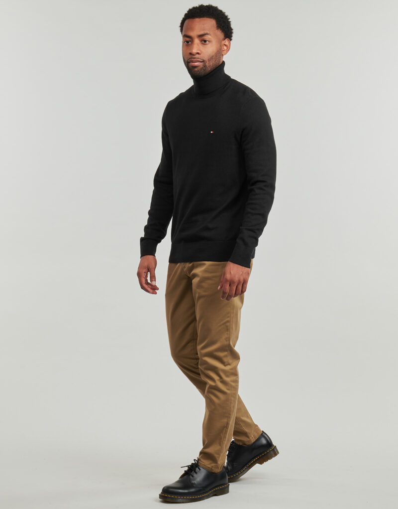 Maglione Tommy Hilfiger PIMA ORG CTN CASHMERE ROLL NECK Nero Maglioni Uomo - 3
