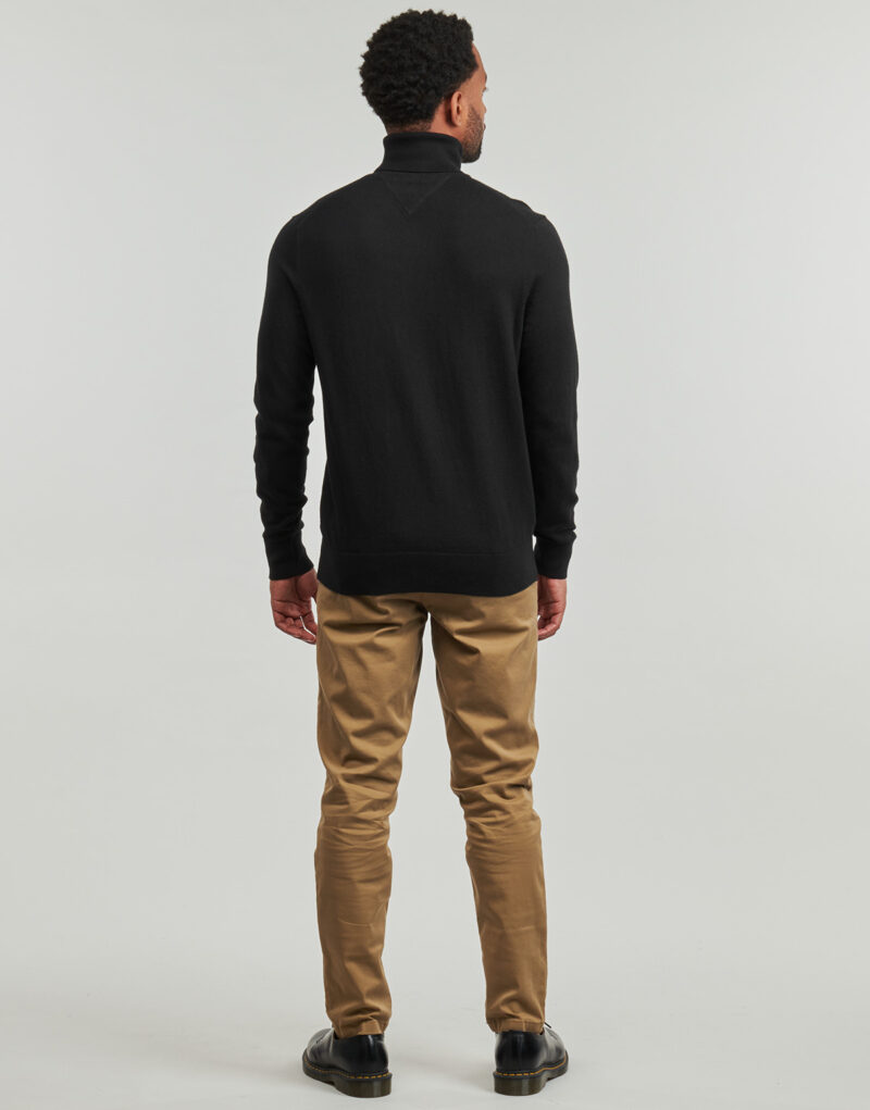 Maglione Tommy Hilfiger PIMA ORG CTN CASHMERE ROLL NECK Nero Maglioni Uomo - 4