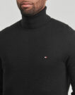 Maglione Tommy Hilfiger PIMA ORG CTN CASHMERE ROLL NECK Nero Maglioni Uomo - 5