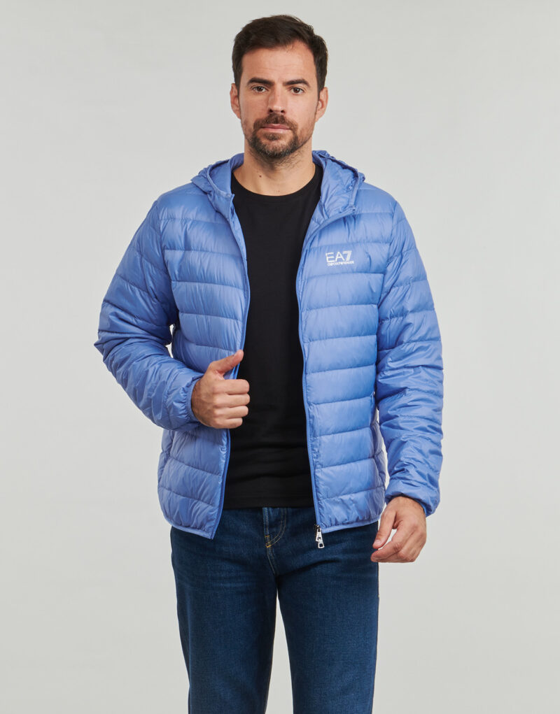 Piumino Emporio Armani EA7 CORE IDENTITY DOWN JACKET HD Blu Piumini Uomo - 2