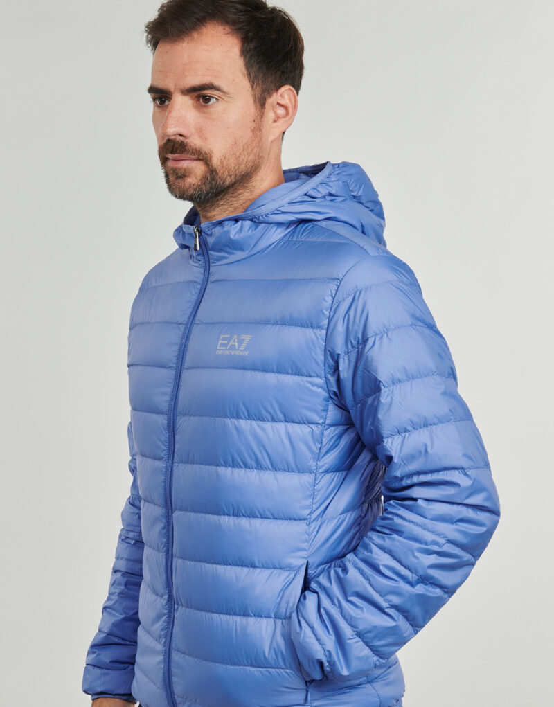 Piumino Emporio Armani EA7 CORE IDENTITY DOWN JACKET HD Blu Piumini Uomo - 5