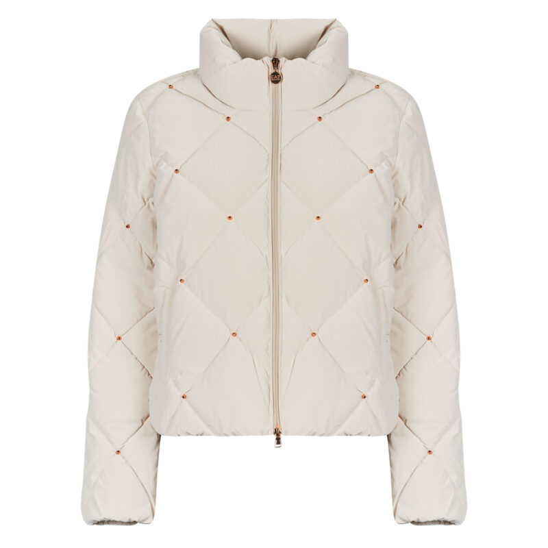 Piumino Emporio Armani EA7 WINTER BOMBER JACKET Beige Piumini Donna - 1