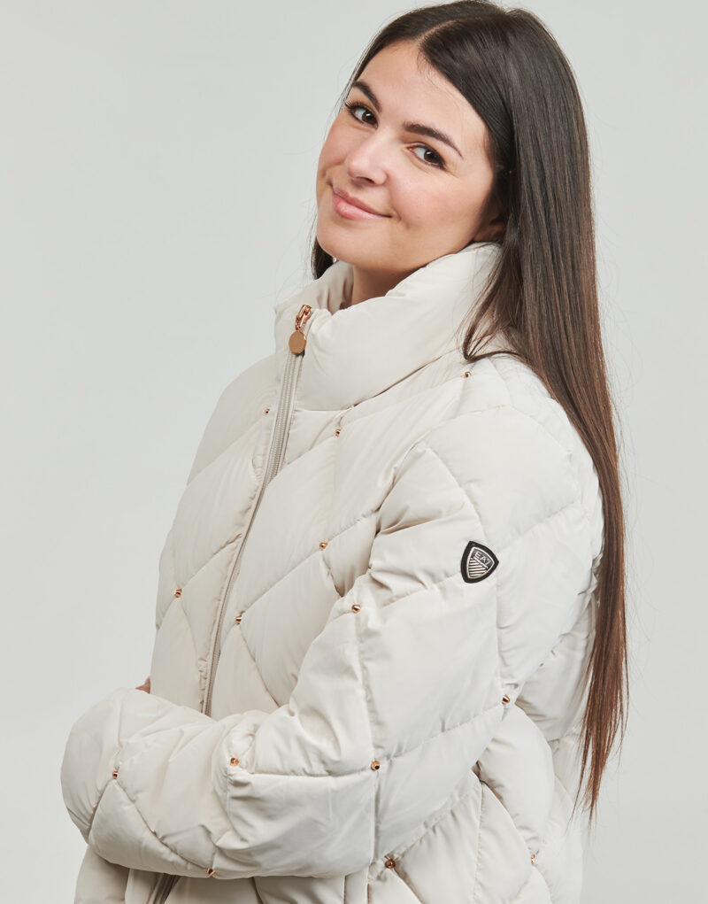 Piumino Emporio Armani EA7 WINTER BOMBER JACKET Beige Piumini Donna - 5