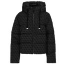 Piumino Guess DAISY PUFFER LOGO FLOCK Nero - Piumini Donna - 1