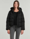 Piumino Guess DAISY PUFFER LOGO FLOCK Nero - Piumini Donna - 2