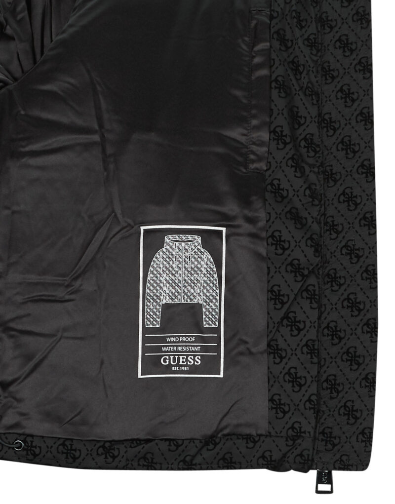 Piumino Guess DAISY PUFFER LOGO FLOCK Nero - Piumini Donna - 6