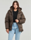 Doudoune Guess Doudoune &agrave; capuche MARIKA marron pour femme - 2