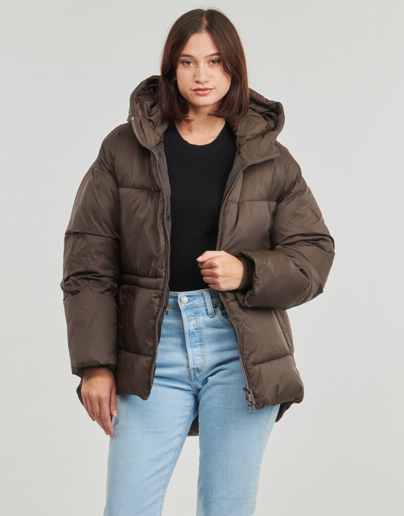Doudoune Guess Doudoune &agrave; capuche MARIKA marron pour femme - 2