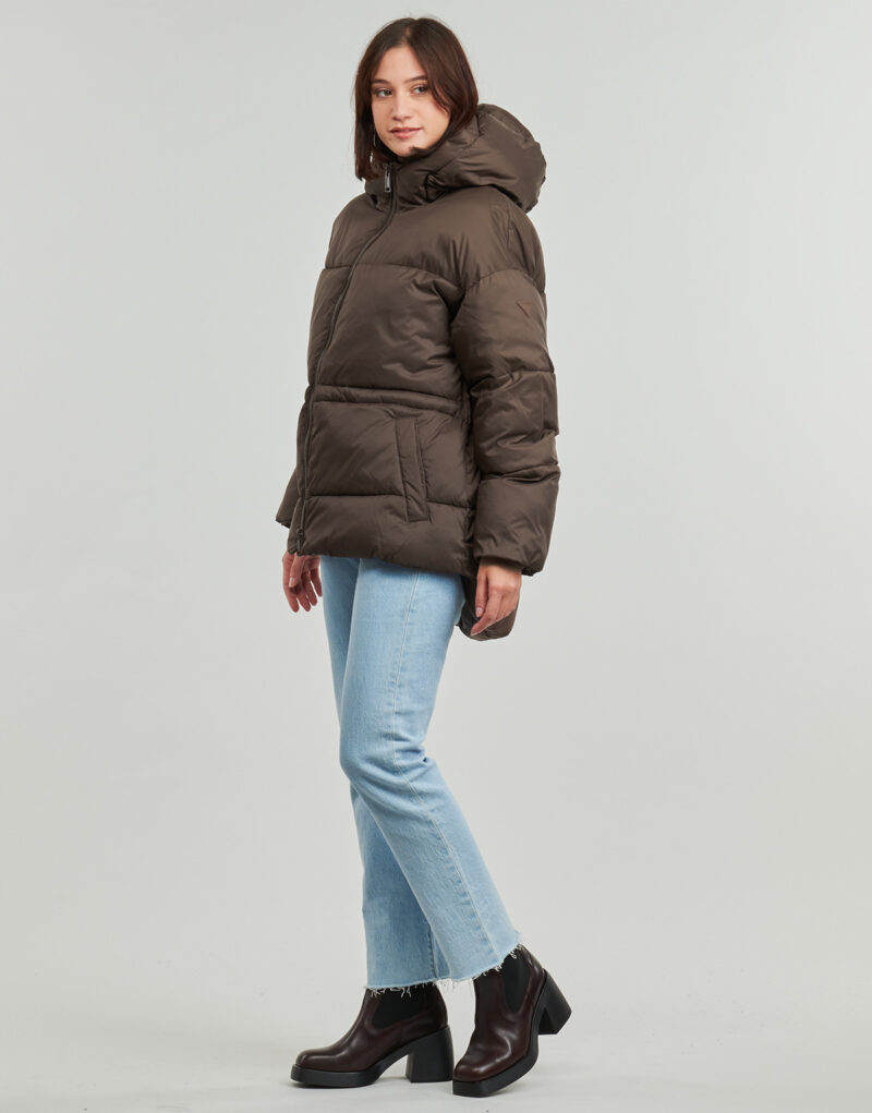 Doudoune Guess Doudoune &agrave; capuche MARIKA marron pour femme - 3