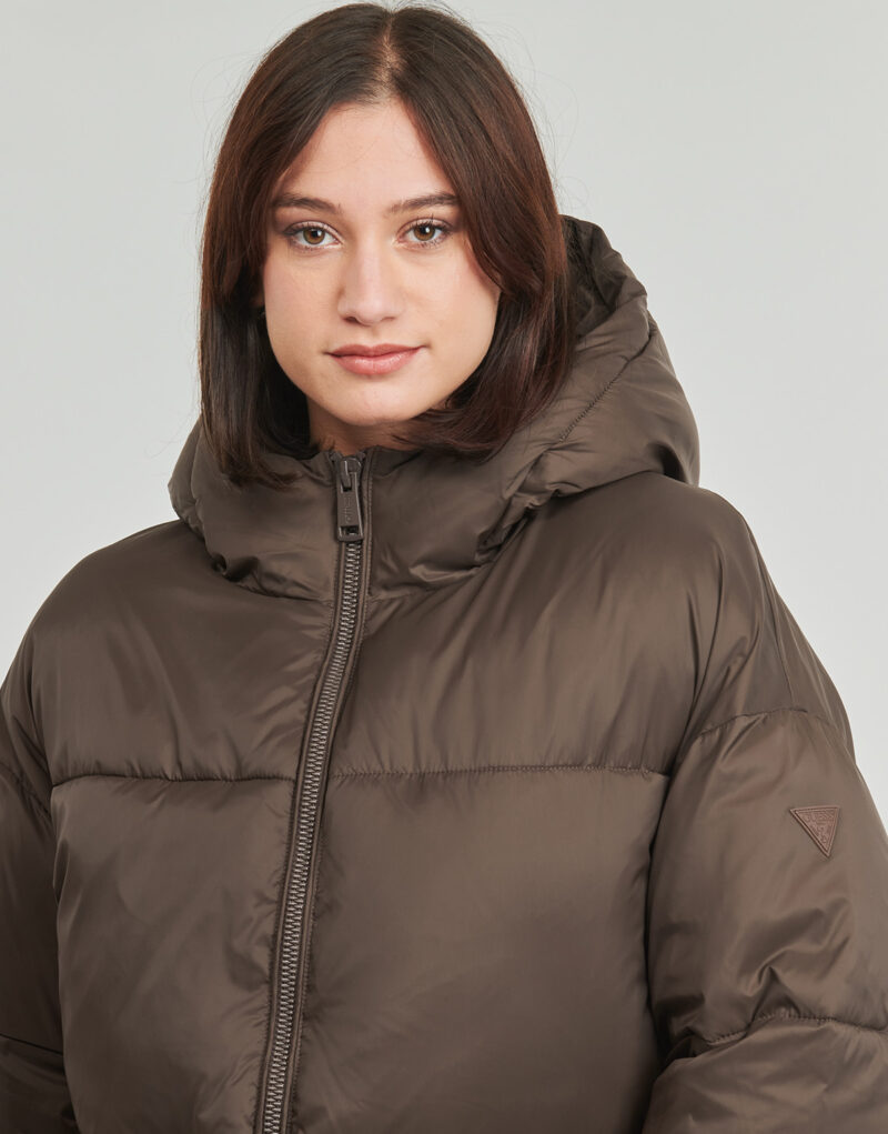 Doudoune Guess Doudoune &agrave; capuche MARIKA marron pour femme - 5