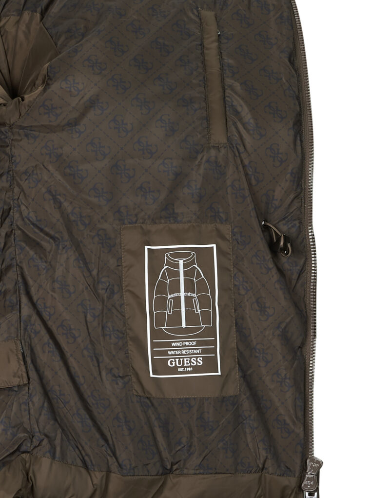Doudoune Guess Doudoune &agrave; capuche MARIKA marron pour femme - 6