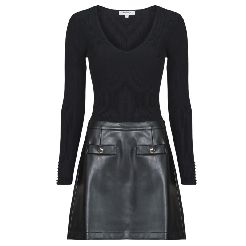 Abito corto  Morgan  REGOTA  Nero -  Abiti corti Donna - 1
