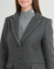 Coat Morgan GLAM Grey Mantelle Donna - 5