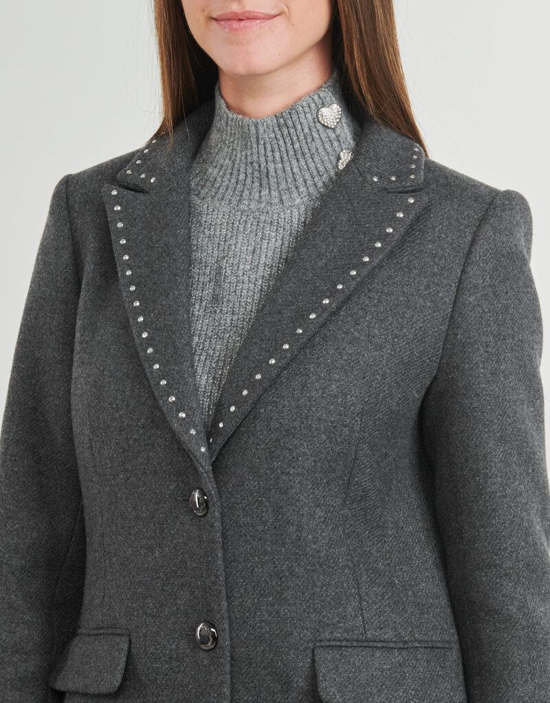 Coat Morgan GLAM Grey Mantelle Donna - 5