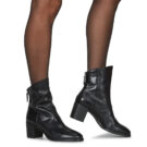 Karston OXALYS Schwarze Damen-Ankle-Boots - Gr&ouml;&szlig;e 8