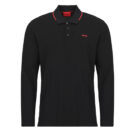 Langarm-Poloshirt HUGO Derriko Nero Polo maniche lunghe Uomo - 1