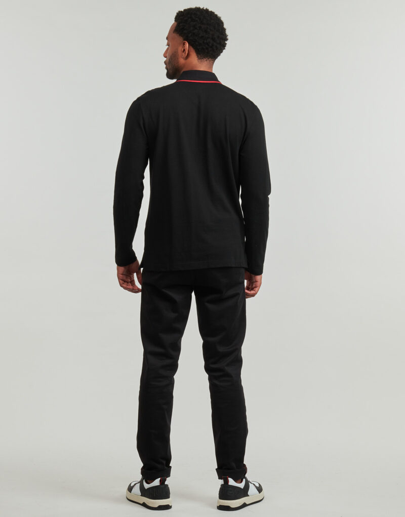 Langarm-Poloshirt HUGO Derriko Nero Polo maniche lunghe Uomo - 4