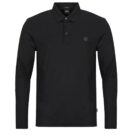 BOSS C-Paley 01 Schwarzes Langarm-Poloshirt f&uuml;r Herren - Gr&ouml;&szlig;e 1