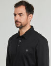 BOSS C-Paley 01 Schwarzes Langarm-Poloshirt f&uuml;r Herren - Gr&ouml;&szlig;e 5