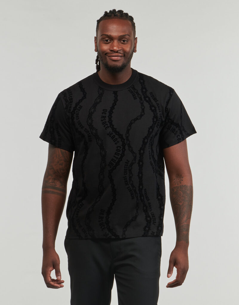 T-shirt Versace Jeans Couture MAGLIET.77GAH6R0 Nero T-shirt maniche corte Uomo - 2