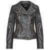 Giacca in pelle  Oakwood  CLIPS  Marrone -   Giacche in pelle Donna