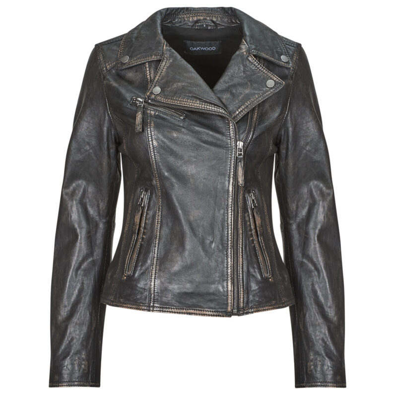 Giacca in pelle  Oakwood  CLIPS  Marrone -   Giacche in pelle Donna - 1
