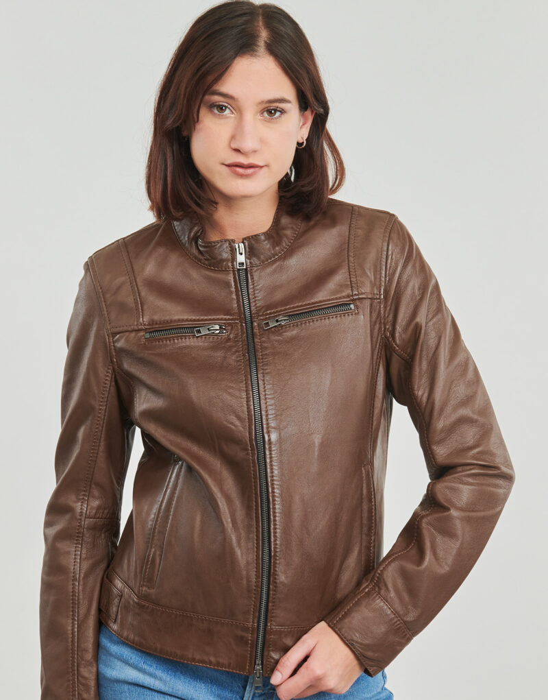 Leather jacketelle Oakwood RITZ Brown Jackets in pelle Donna - 5